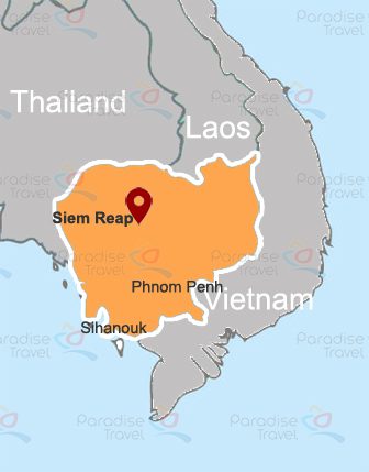 Siem Reap location map