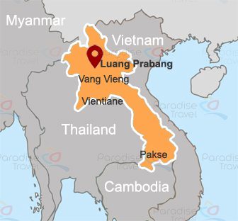 Luang Prabang Location Map