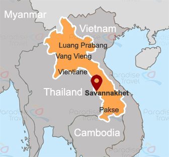Savannakhet Location Map