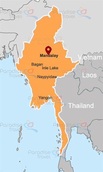 Mandalay Location Map
