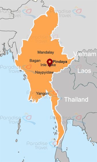 Kalaw & Pindaya location map