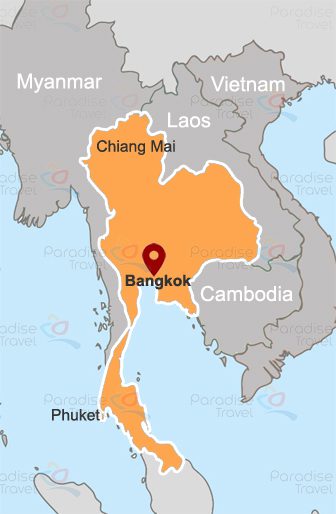 Bangkok location map