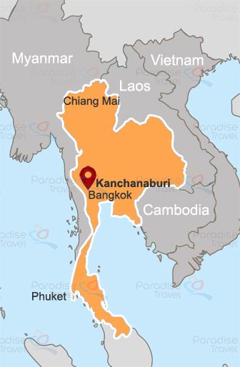 Kanchanaburi Location map