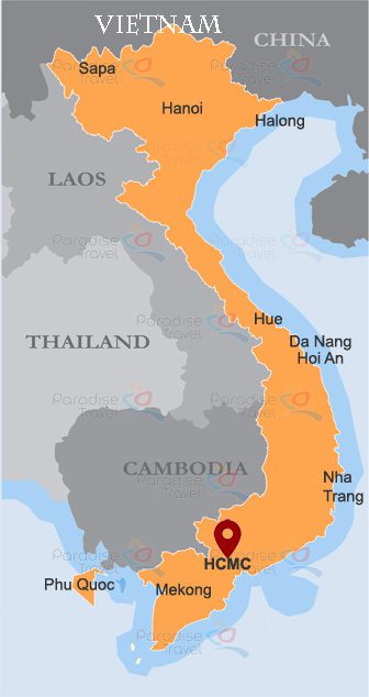 Ho Chi Minh City Location Map
