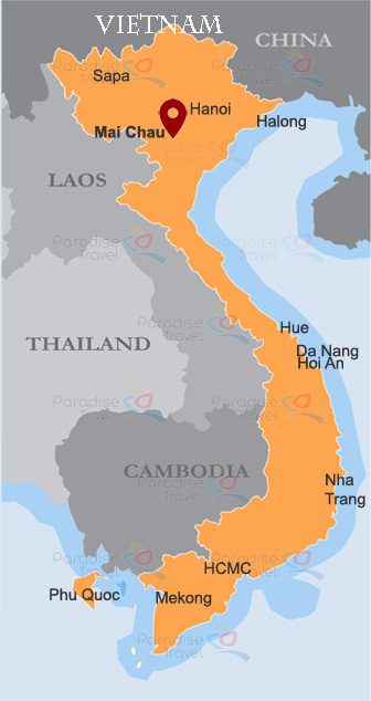 Mai Chau Location Map